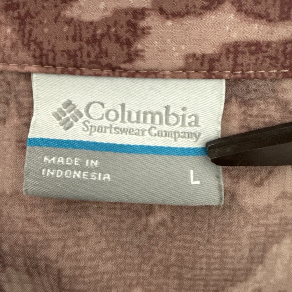 Columbia Elevated View Utility Long Sleeve Shirt Women's Pink Camo Gorpcore Sz L - Picture 10 of 16